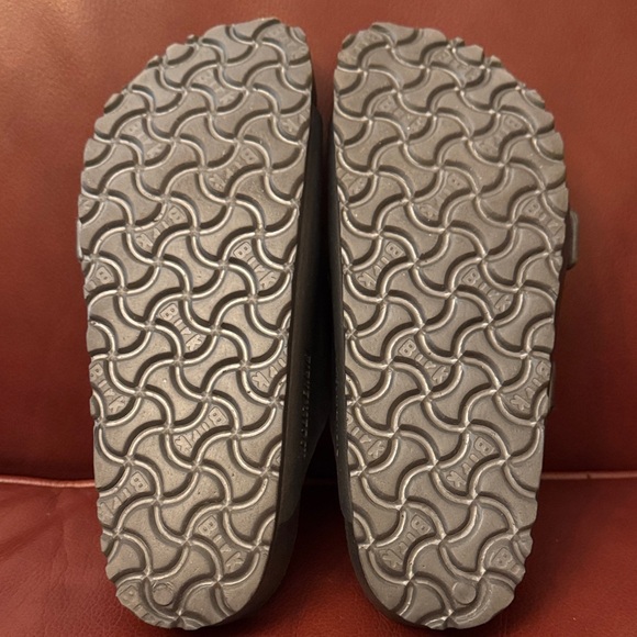 Birkenstock Shiny Gray Double Strap Sandals - Picture 5 of 5